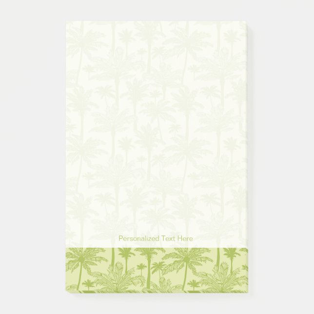 Post-it® Motif vert de palmiers (Devant)