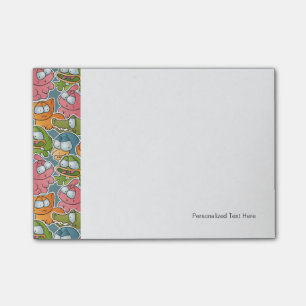 Post-it® Motif vintage avec des animaux de bande dessinée