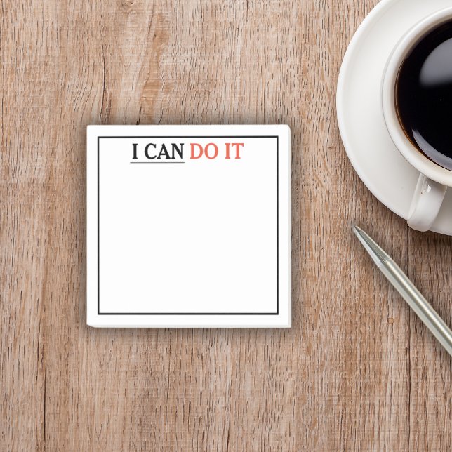 Post-it® Motivationnel Je PEUX LE FAIRE Post-It Notes (Créateur téléchargé)