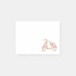 Post-it® Motocycle à fleurs