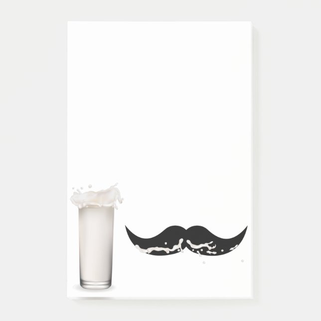 Post-it® Moustache de lait (Devant)
