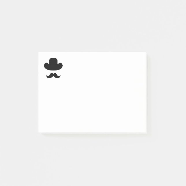 Post-it® Moustache et casquette (Devant)
