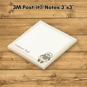 Post-it® Mouton dessin animé beige
