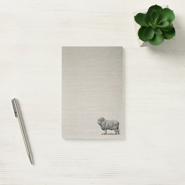 Post-it® Mouton vintage (Bureau)