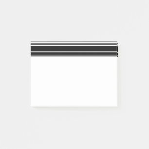 Post-it® Multitudes de rayures noires et blanches inégales