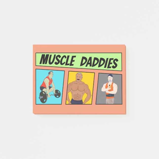 Post-it® Muscle Daddies Comics (Devant)