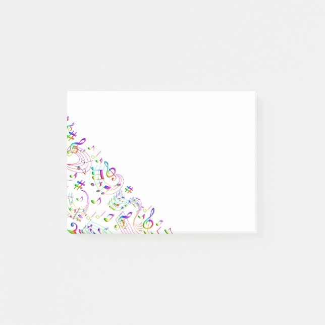 Post-it® Musique Notes musicales (Devant)