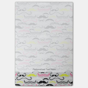 Post-it® Mustache motif, style rétro