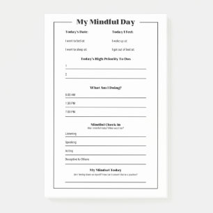 Post-it® My Mindful Day : Mindfult Daily Tracker
