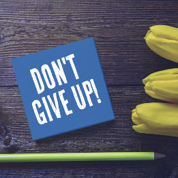 Post-it® N'abandonnez pas la motivation bleue profonde posi