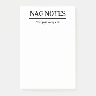 Post-it® Nag Notes de votre femme amoureuse Funny Notes