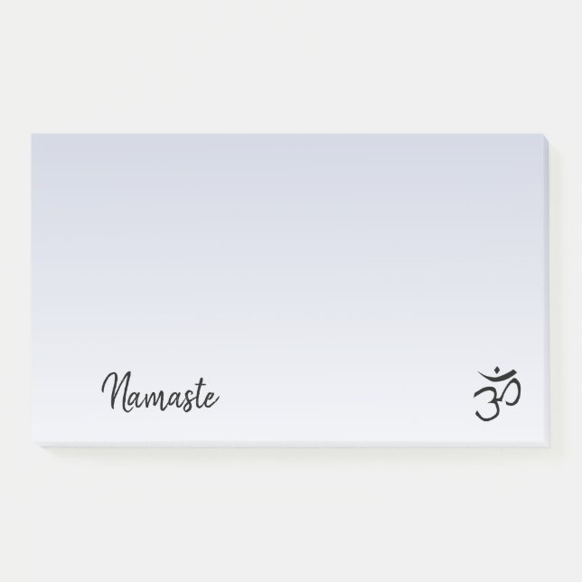 Post-it® Namaste Om Symbole Pale Purple Yoga Studio (Devant)