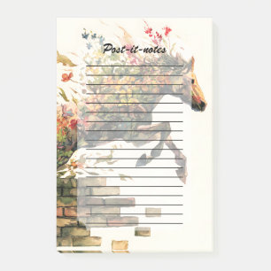 Post-it® Nature Botanique Cheval Floral Jumping