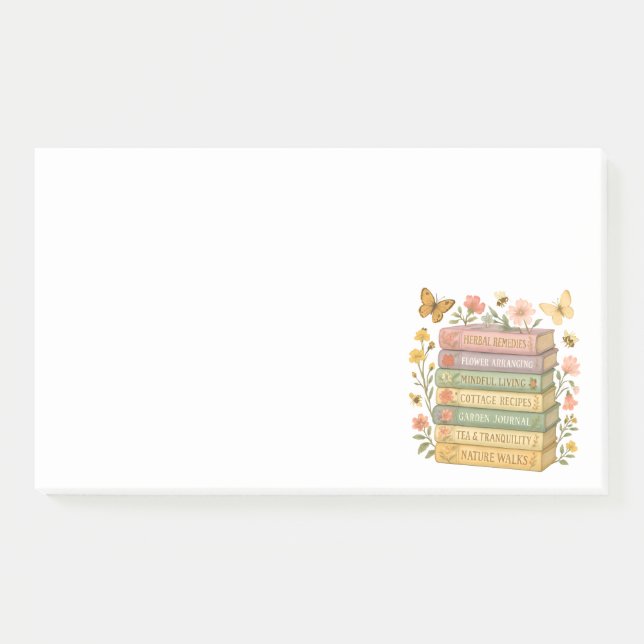 Post-it® Nature et livre Lover Botanique Stack (Devant)
