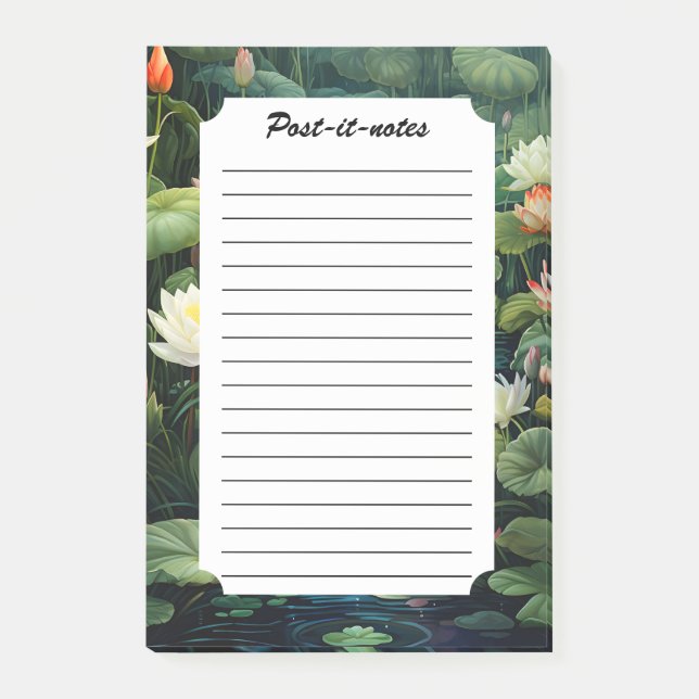 Post-it® Nature Lotus Water Lily Pond Paysage (Devant)