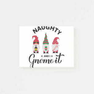 Post-it® Naughty et moi, on le rentre. Citation de Noël am