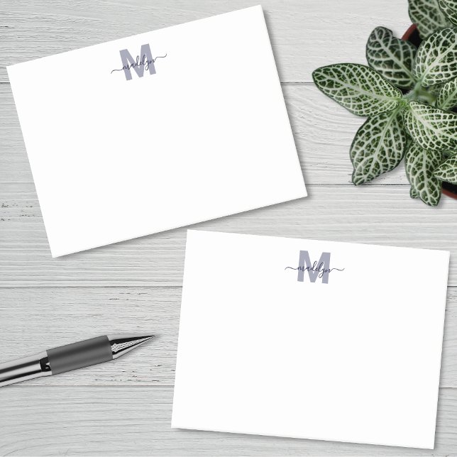 Post-it® Navy Blue Simple Minimalist Name Monogram (Navy Blue Simple Minimalist Name Monogram Post-it Notes)