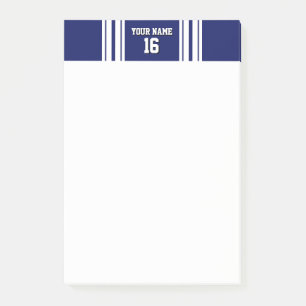 Post-it® Navy Blue White Team