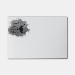 Post-it® Ne jamais échouer à essayer Citation Motivationnel