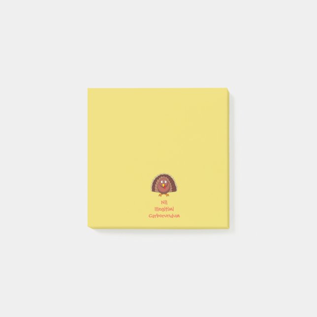 Post-it® Ne laissez pas les Dindons tomber - Latin Postit (Devant)