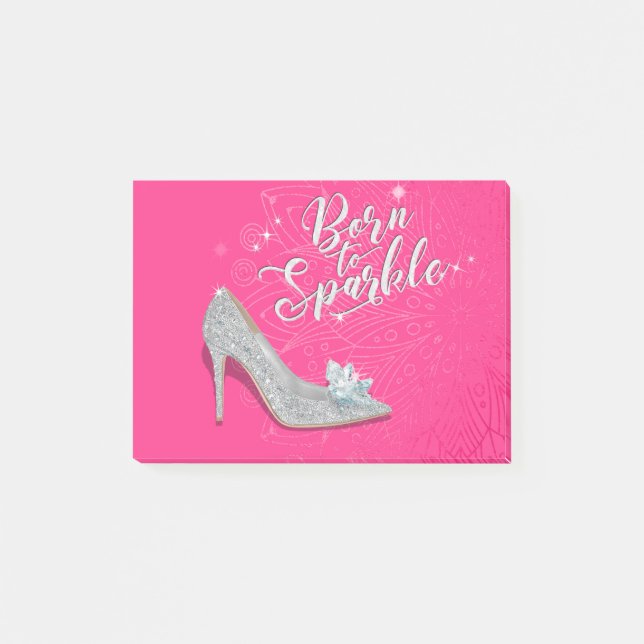 Post-it® Née de la Parties scintillant de chaussure Sparkle (Devant)