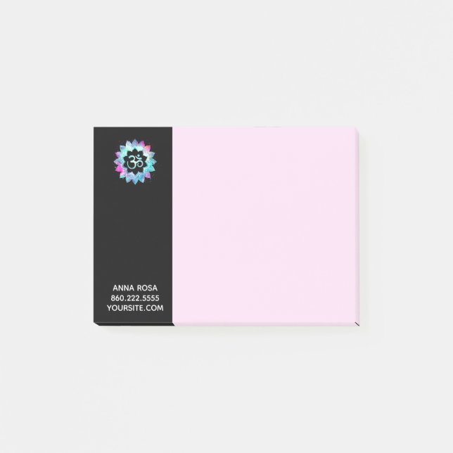 Post-it® Nénuphar Lotus OM Aum de mandala de *~* (Devant)