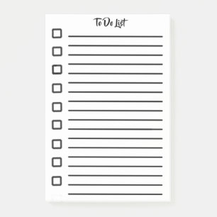 Post-it® Neuf notes de tâche Stick Blanc
