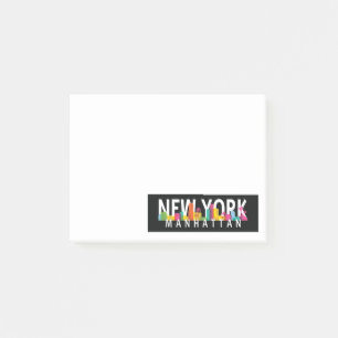 Post-it® New York Manhattan skyline avec palmiers