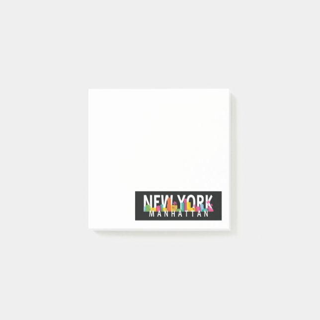 Post-it® New York Manhattan skyline avec palmiers (Devant)