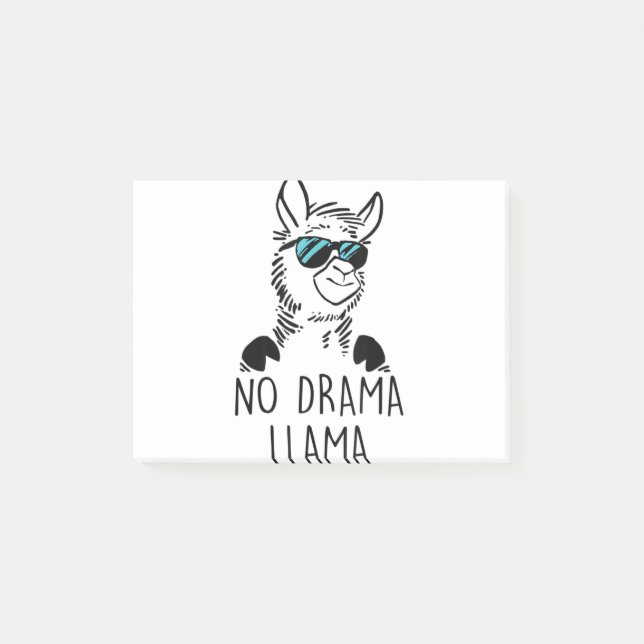 Post-it® No Drama Llama Funny Lama Shirt (Devant)