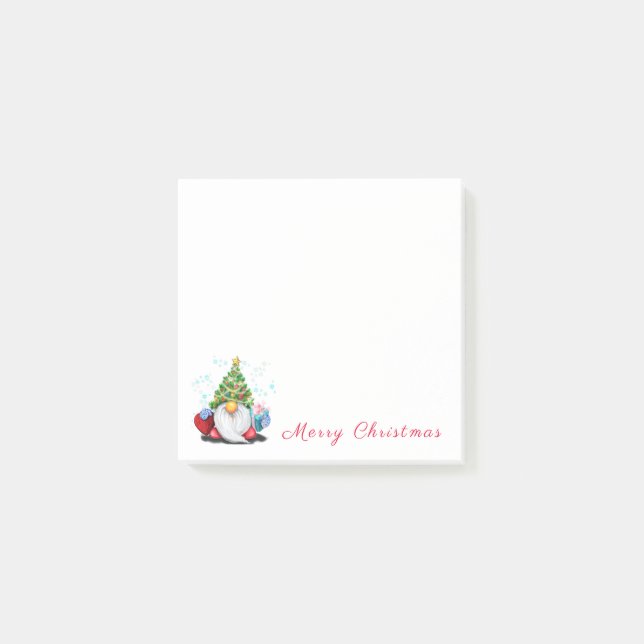 Post-it® Noël Arbre Casquette Gnome Publier les notes (Devant)