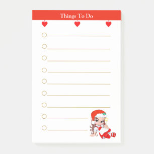 Post-it® Noël Carol Girl Things To Do Post-it Notes