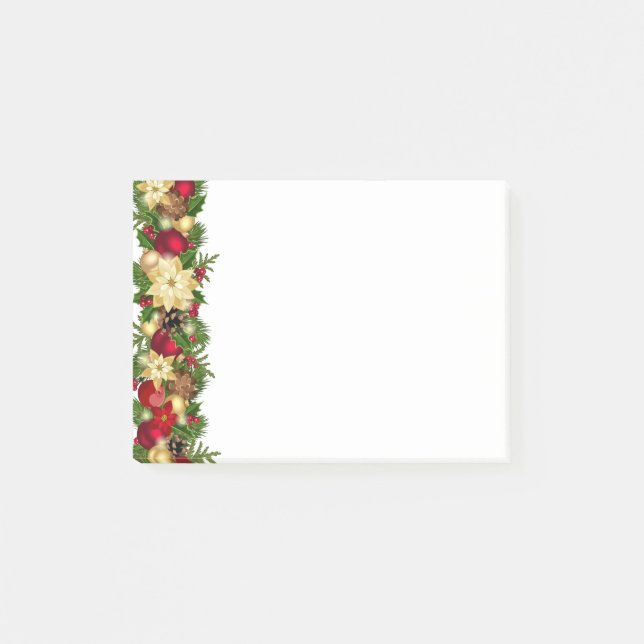 Post-it® Noël Garland Post-it-Notes (Devant)