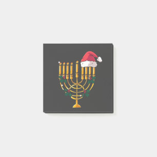 Post-it® Noël Hanoukka Juif Père Noël Menorah