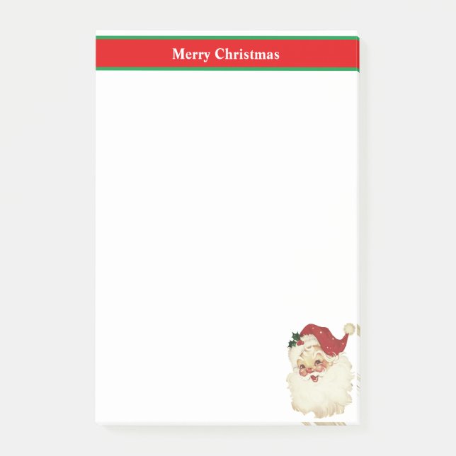 Post-it® Noël Père Noël en rouge et blanc (Devant)