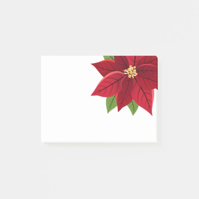 Post-it® Noël Poinsettia (Devant)
