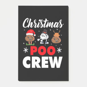 Post-it® Noël Poo Crew vacances amusant Noël Emoji