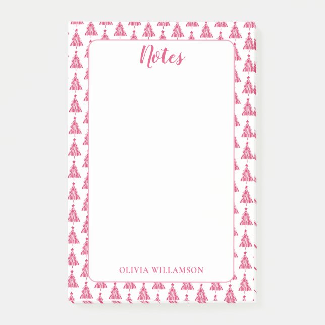 Post-it® Noël rose (Devant)