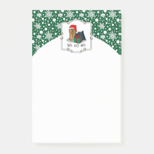 Post-it® Noël Santa Hat Yorkshire Terrier Yorkie Cute