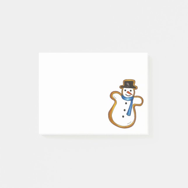 Post-it® Noël Snowman Cookie de sucre Noël Hanoukka (Devant)