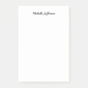 Post-it® Noir & blanc minimaliste Plain moderne