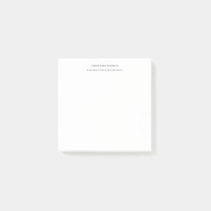 Post-it® Noir Blanc Professionnel Entreprise Personnalisée