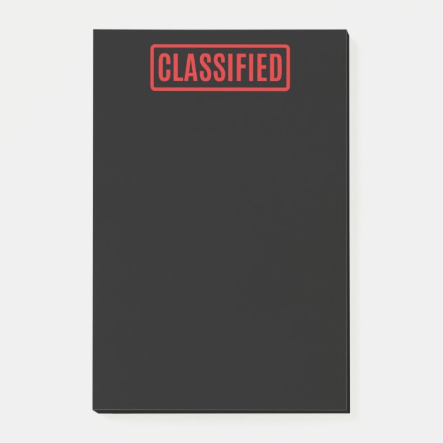 Post-it® Noir classé (Devant)