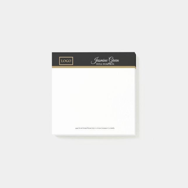 Post-it® Noir Et Blanc Design (Devant)