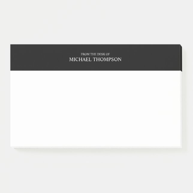 Post-it® Noir et blanc professionnel (Devant)