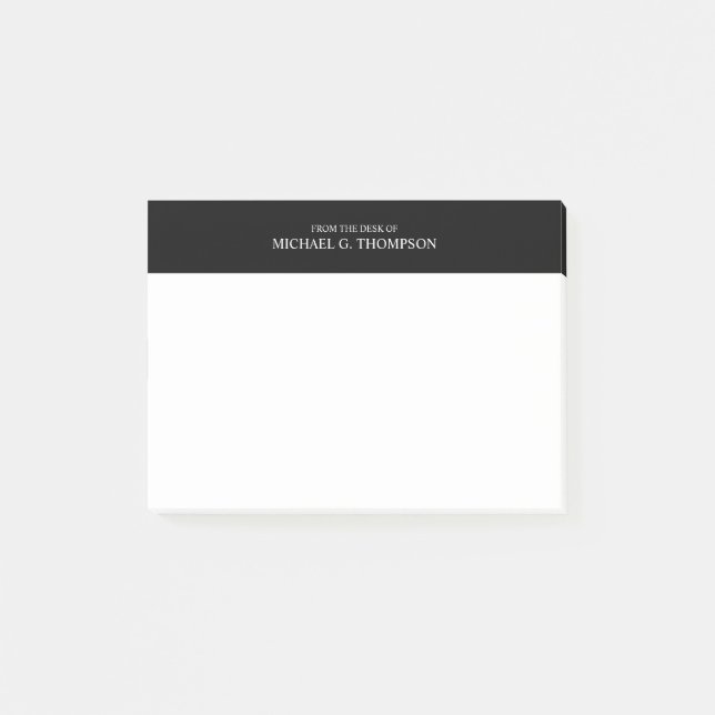 Post-it® Noir et blanc professionnel (Devant)