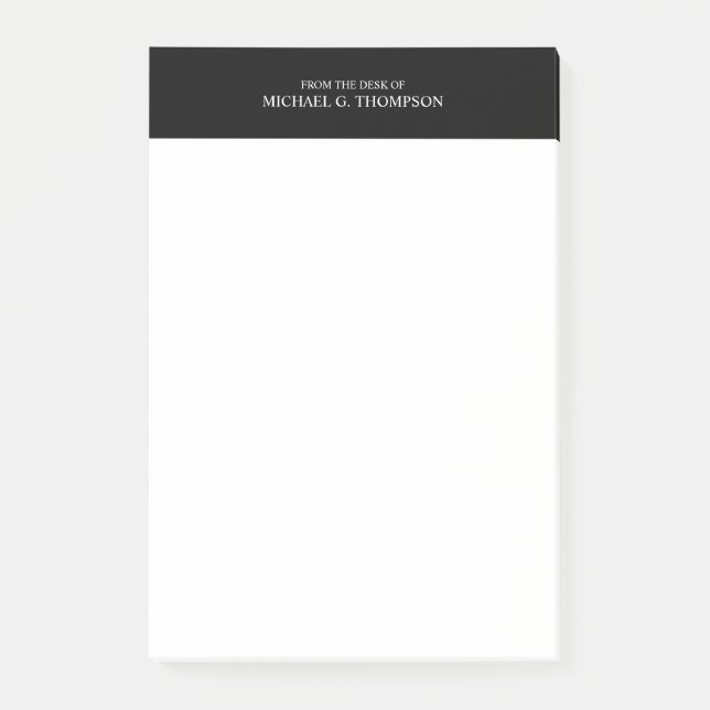 Post-it® Noir et blanc professionnel (Devant)