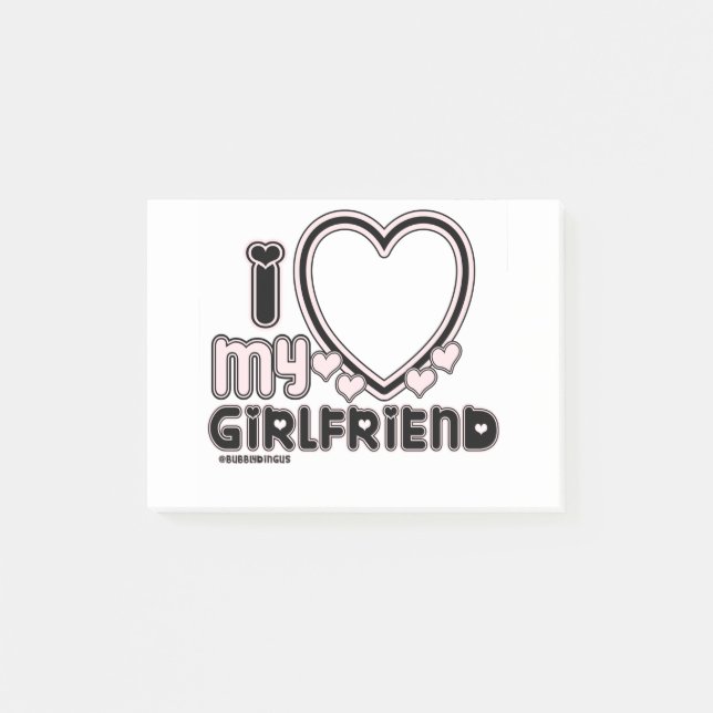 Post-it® noir i luv 1 (Devant)