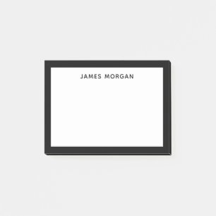 Post-it® Noir moderne nom professionnel