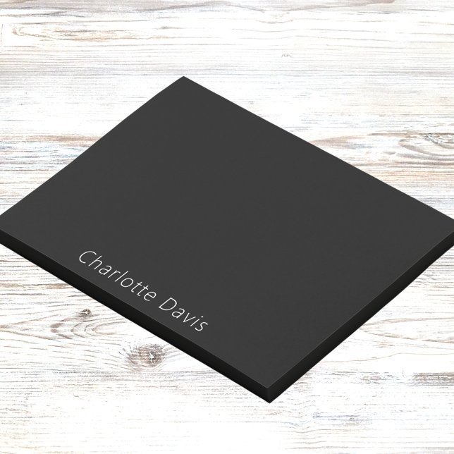 Post-it® Nom blanc noir (Créateur téléchargé)